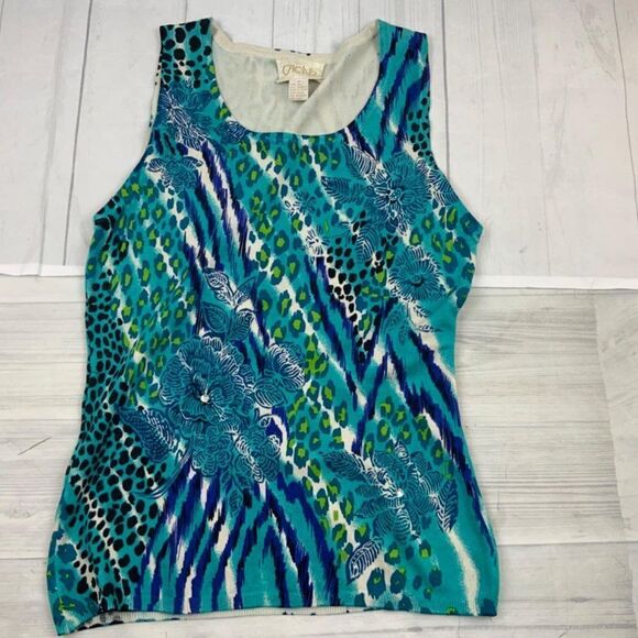 Cache Multi-Color Knot Top. Sz S - Picture 2 of 5